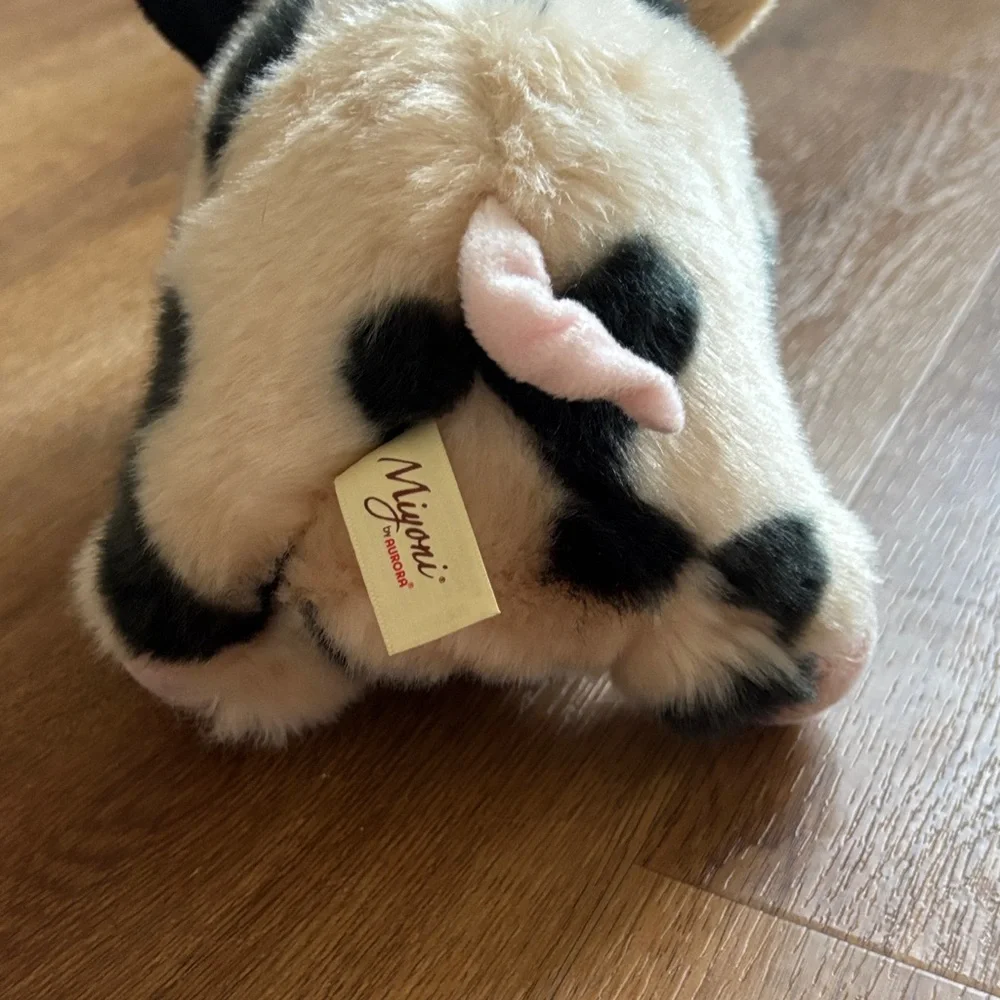 Charming & cute Plush Pig Stuff animal 😍Black and Cream